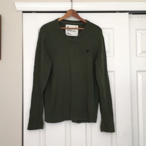 American eagle men's sweater in green size large